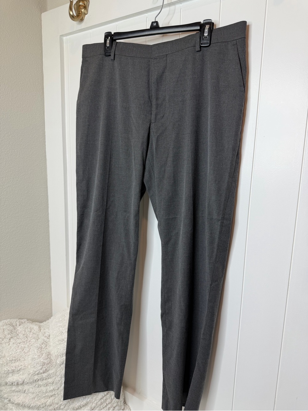 Murano Charcoal Gray Men's Dress Pants - Straight Leg